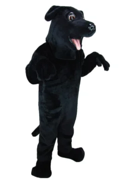 MaskUS Black Labrador Dog Mascot Costume Mascot Costumes