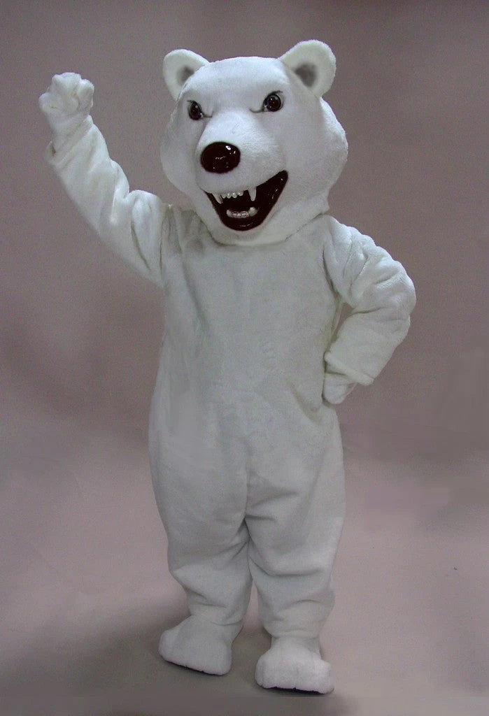 MaskUS Mean Polar Bear Mascot 3 MaskUS Mean Polar Bear Mascot
