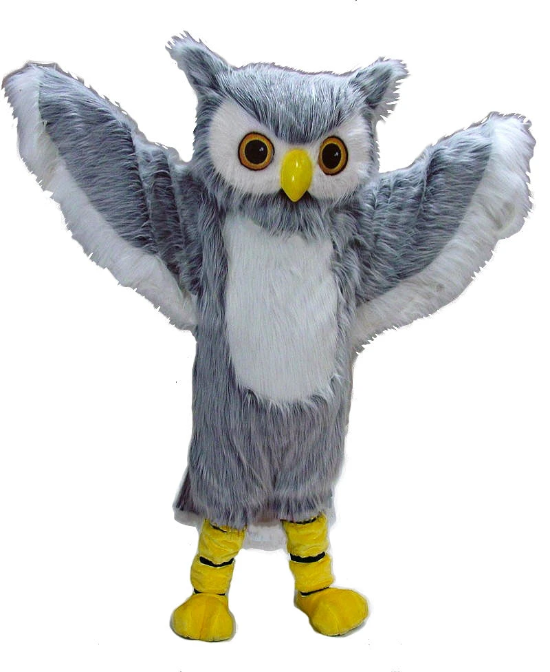 MaskUS Grey Owl Mascot Costume 3 MaskUS Grey Owl Mascot Costume