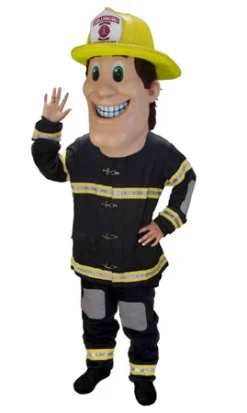 MaskUS Fireman Mascot Costume