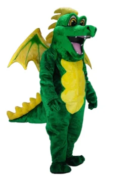 MaskUS Mascot Costumes Green Dragon Mascot Costume