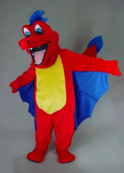MaskUS Mascot Costumes Red Dragon Mascot Costume