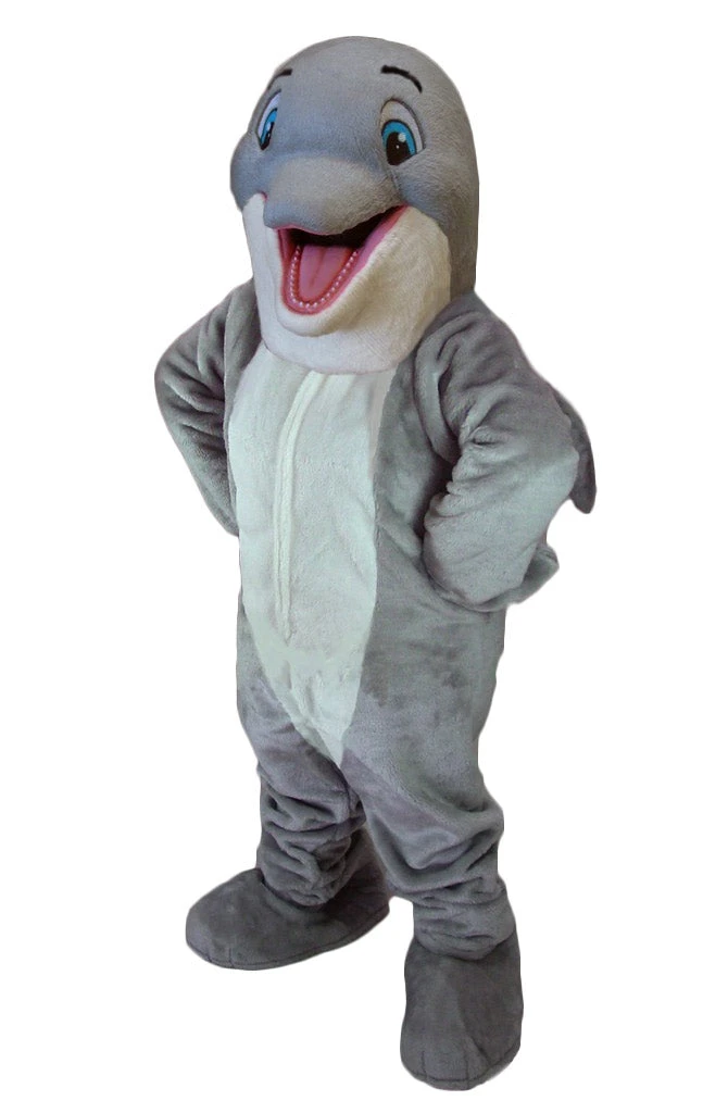 MaskUS Happy Dolphin Mascot Costume 3 MaskUS Happy Dolphin Mascot Costume