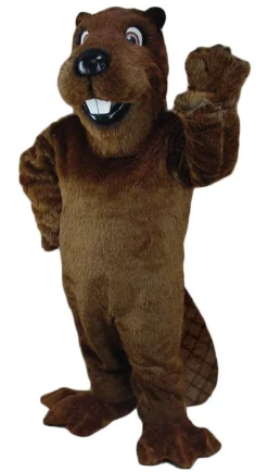 MaskUS Mascot Costumes Barney Beaver Mascot Costume
