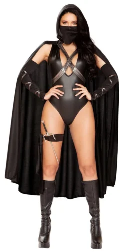 Roma Costume Sexy Ninja Villain Costume Womens Costumes