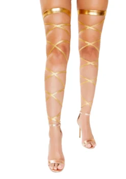 Roma Costume Metallic Leg Wraps Accessories