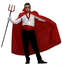 RG Costumes Mens Costumes Full Vampire Cape (Red) 56 Inch