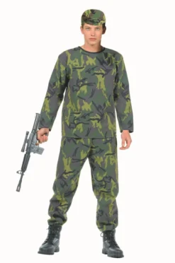 RG Costumes Mens Costumes Camouflage Army Costume (Teen)
