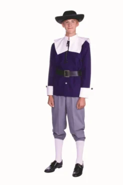 RG Costumes Boys Pilgrim Man Blue (Teen)