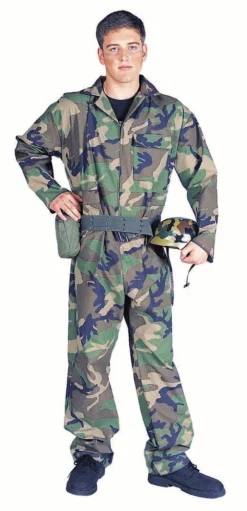 RG Costumes Camouflage Commando Costume With Helmet