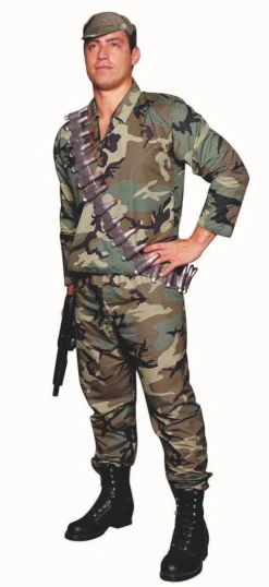 RG Costumes XL Camouflage Commando Costume Mens Costumes