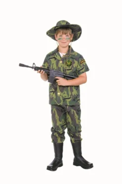 RG Costumes Jungle Commando Army Costume (Child) Boys