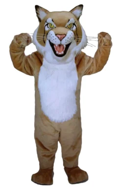 MaskUS Tan Bobcat Mascot Costume