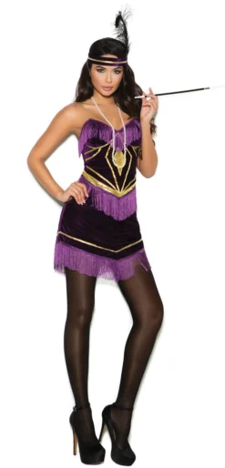 Elegant Moments Foxy Flapper Costume Womens Costumes