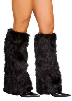 Roma Costume Fur Leg Warmers Accessories