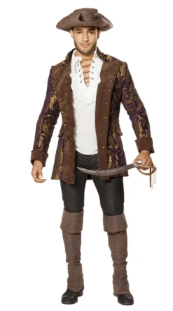 Roma Costume Mens Costumes Deluxe Brocade Pirate Jacket