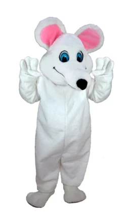 MaskUS White Mouse Mascot Costume (Thermolite) Mascot Costumes