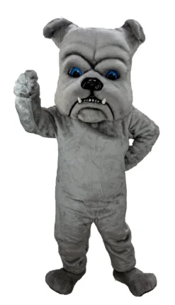 MaskUS Mascot Costumes Grey Bulldog Mascot Costume (Thermolite)