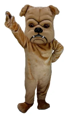 MaskUS Mascot Costumes Tan Bulldog Mascot Costume (Thermolite)