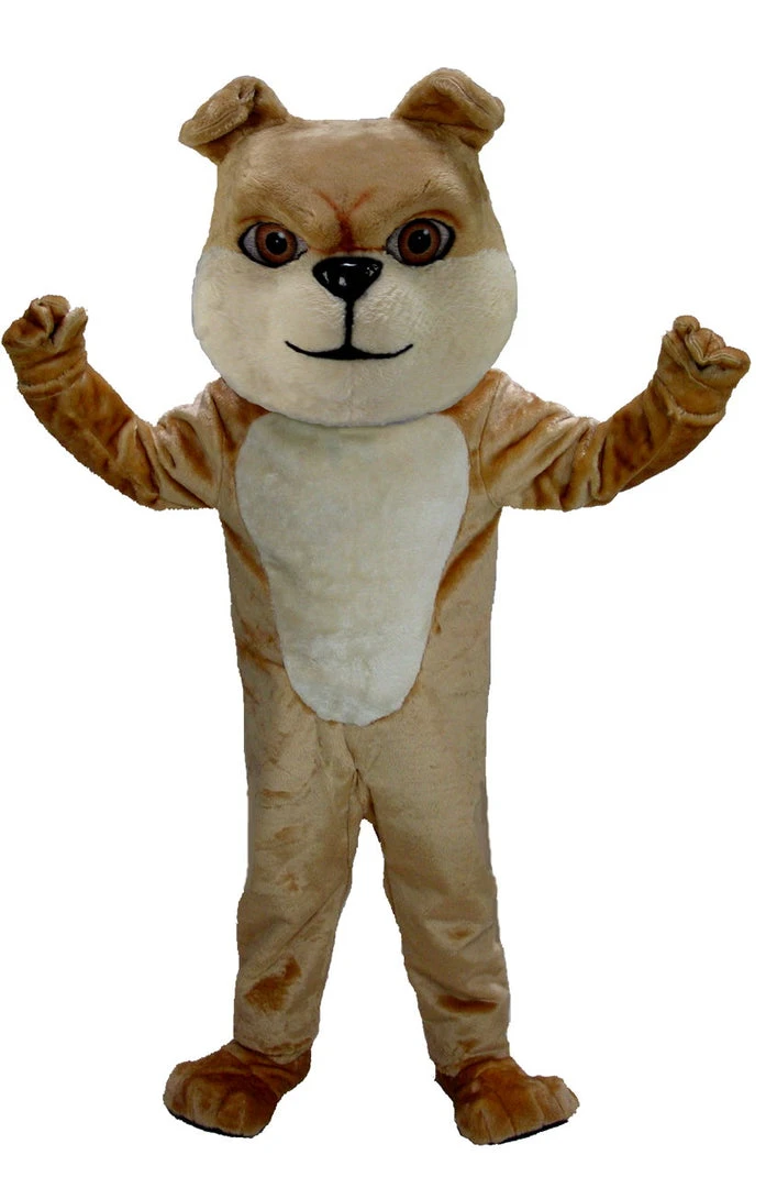 MaskUS Cream Bulldog Mascot Costume (Thermolite) 3 MaskUS Cream Bulldog Mascot Costume (Thermolite)