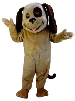 MaskUS Tan & Brown Dog Mascot Costume (Thermolite) Mascot Costumes