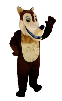 MaskUS Mascot Costumes Brown Wolf Mascot Costume (Thermolite)