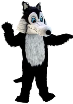 MaskUS Mascot Costumes Black Wolf Mascot Costume (Thermolite)