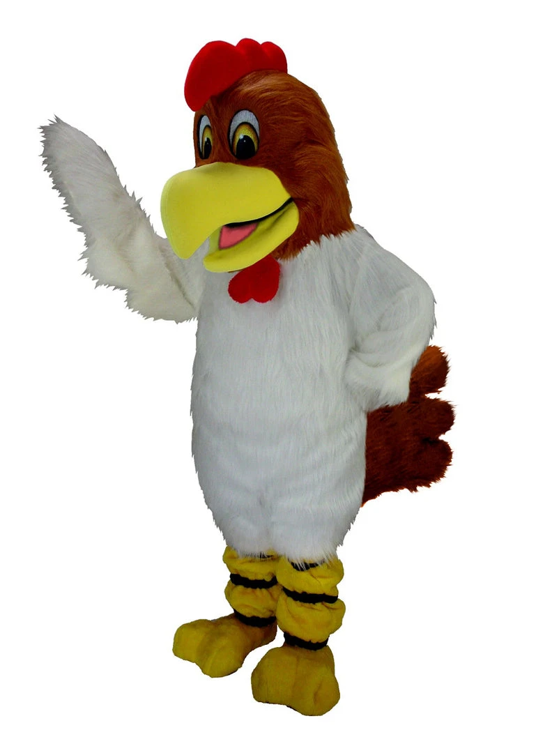 MaskUS Mascot Costumes White Rooster Bird Mascot Costume (Thermolite) 3 MaskUS Mascot Costumes White Rooster Bird Mascot Costume (Thermolite)