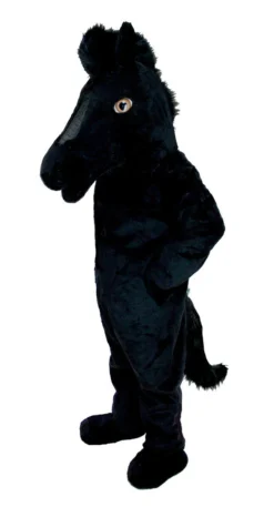 MaskUS Black Mustang Horse Mascot Costume (Thermolite) Mascot Costumes