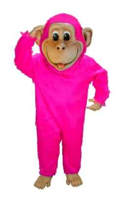 MaskUS Mascot Costumes Pink Chimp Mascot Costume (Thermolite)