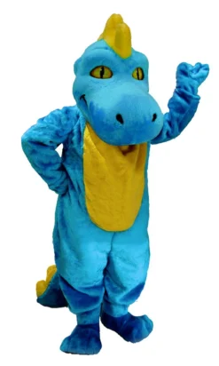 MaskUS Light Blue Dinosaur Mascot Costume (Thermolite) Mascot Costumes