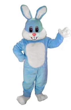 MaskUS Light Blue Toon Bunny Mascot Costume (Thermolite)