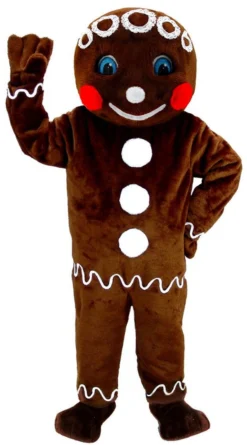 MaskUS Mascot Costumes Mr. Gingerbread Cookie Mascot Costume (Thermolite)